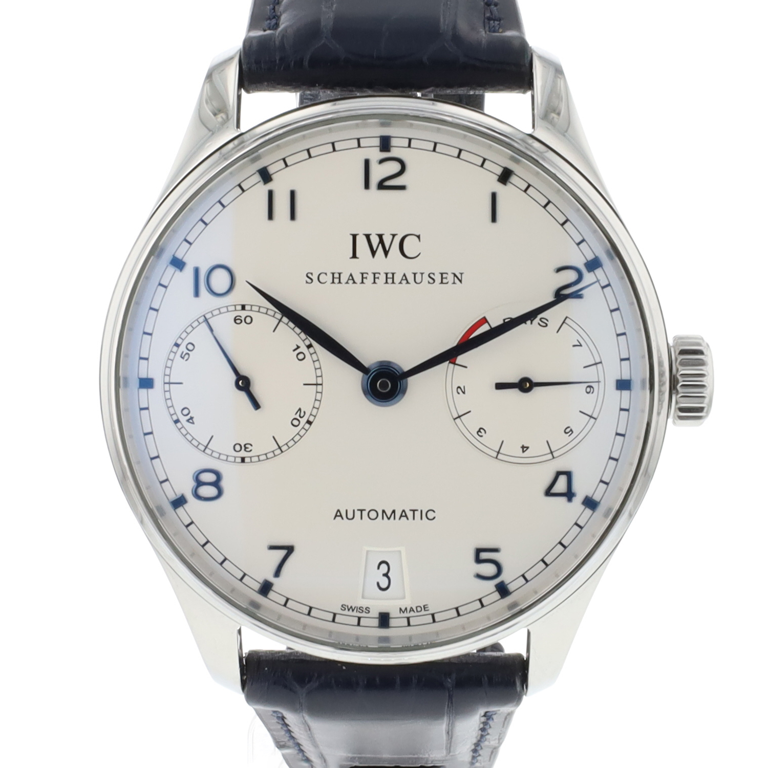 Portugieser 7-Days Blue Numerals