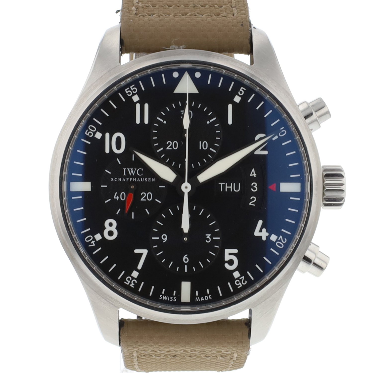 Pilot's Watch Chronograph Steel Black Dial