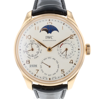 IWC - Portugieser Perpetual Calendar Silver Dial Rose Gold