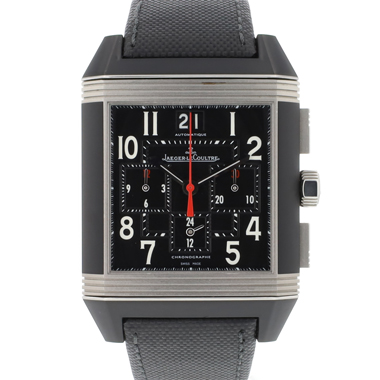 Jaeger LeCoultre - Reverso Squadra Chronograph GMT Black Coated