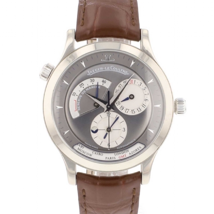 Master Control Geographic White Gold Grey Dial