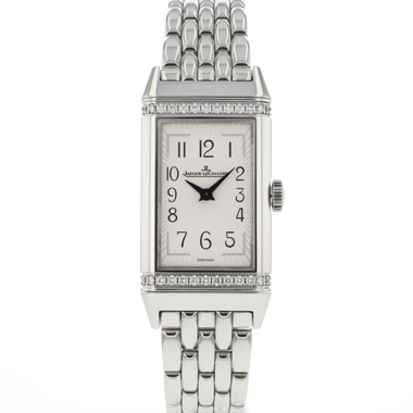 Jaeger LeCoultre - Reverso One Quartz Diamonds Whie Arabic Dial