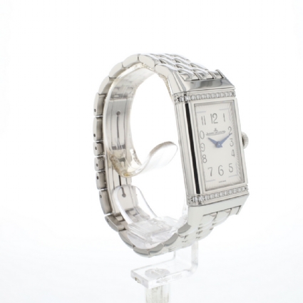 Reverso One Quartz Diamonds Whie Arabic Dial
