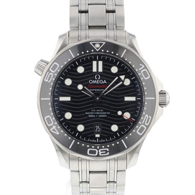 Omega - Seamaster Diver 300M Co-Axial Black Wave Dial NEW