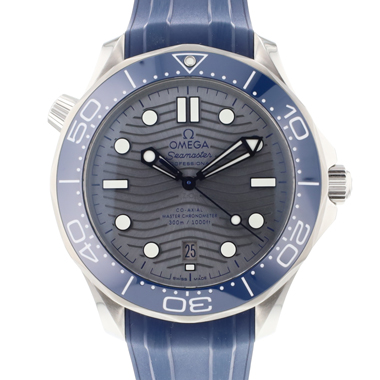 Omega - Seamaster Diver 300M Master Co-Axial Blue / Grey Wave Dial
