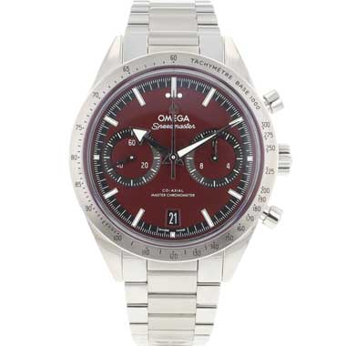 Omega - Speedmaster Professional 57' Chronograph Steel Red Dial NEW 2024