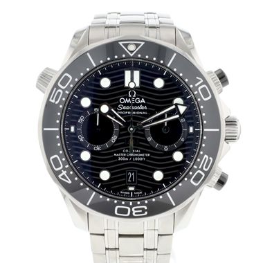Omega - Seamaster Diver 300M Master Co-Axial 44 Chronograph Black Dial