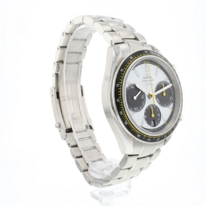 Speedmaster Racing Steel White Dial