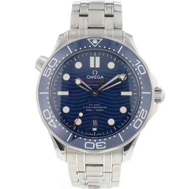 Omega - Seamaster Diver 300M Co-Axial Blue Wave Dial