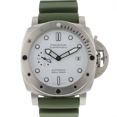 Panerai - Submersible Quaranta Quattro Bianco Steel White Dial NEW '26