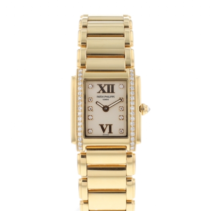 Twenty-4 Rose Gold White Dial Diamond