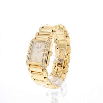 Twenty-4 Rose Gold White Dial Diamond