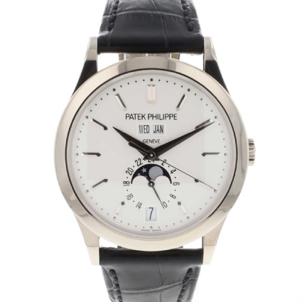 Annual Calendar White Gold White Dial