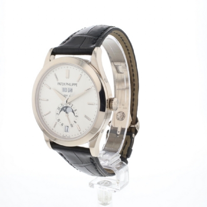 Annual Calendar White Gold White Dial