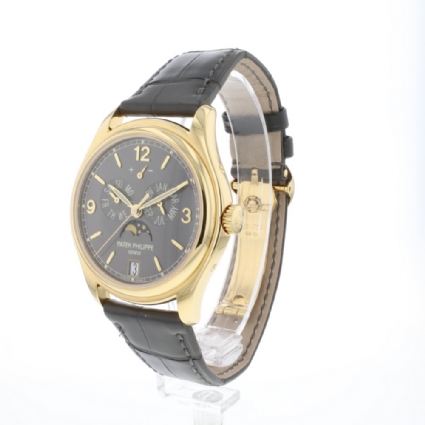 Annual Calendar Yellow Gold Grey Dial