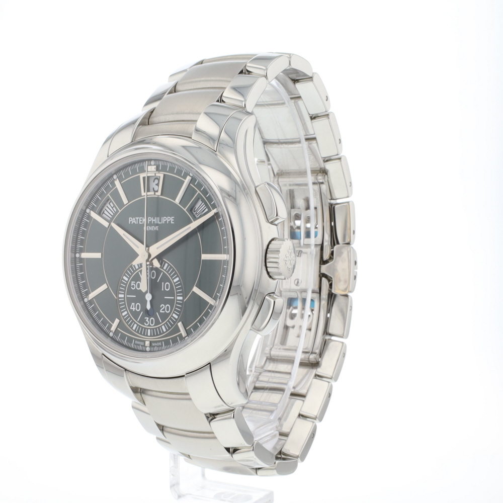 Annual Calendar Chronograph Steel Green Dial