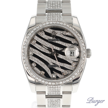 Rolex - Oyster Perpetual Date 34 Zebra Diamonds