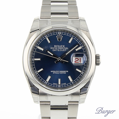 Rolex - Datejust 36 Domed Oyster Blue NEW