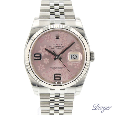 Rolex - Datejust 36 Fluted Jubilee Flower Dial NEW!