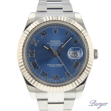 Rolex - Datejust II Fluted Blue Dial