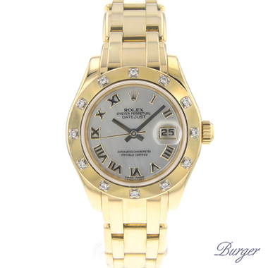 Rolex - Datejust Pearlmaster Yellow Gold Diamonds MOP Dial