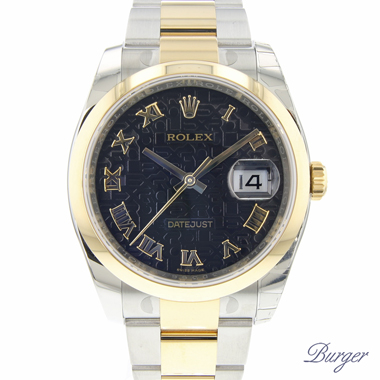 Rolex - Datejust 36 Steel/Gold Logo Dial NEW In Stickers