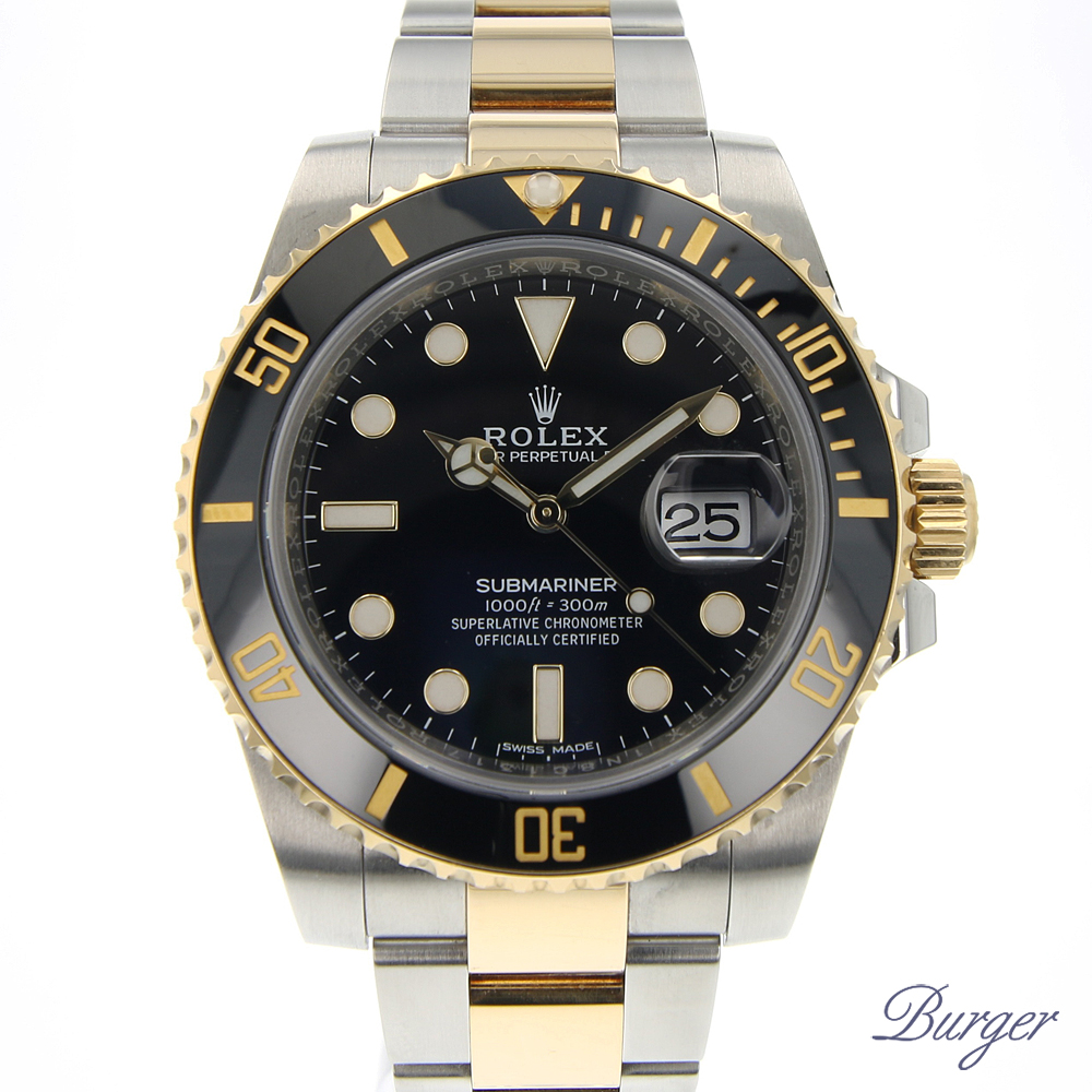 Submariner Date Gold Steel Rolex Verkaufte Uhren Juwelier Burger