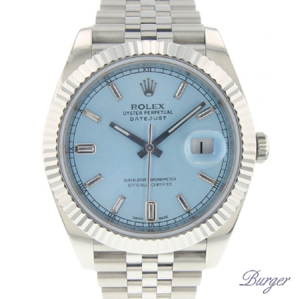 rolex ice blue datejust