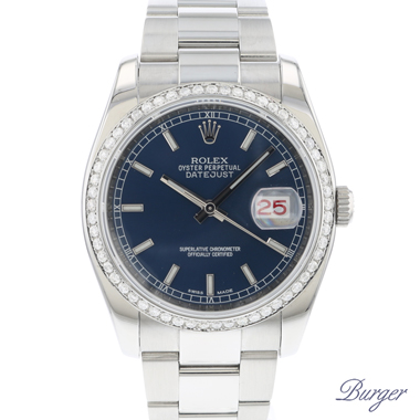 Rolex - Datejust 36 Blue Dial / Diamond Bezel