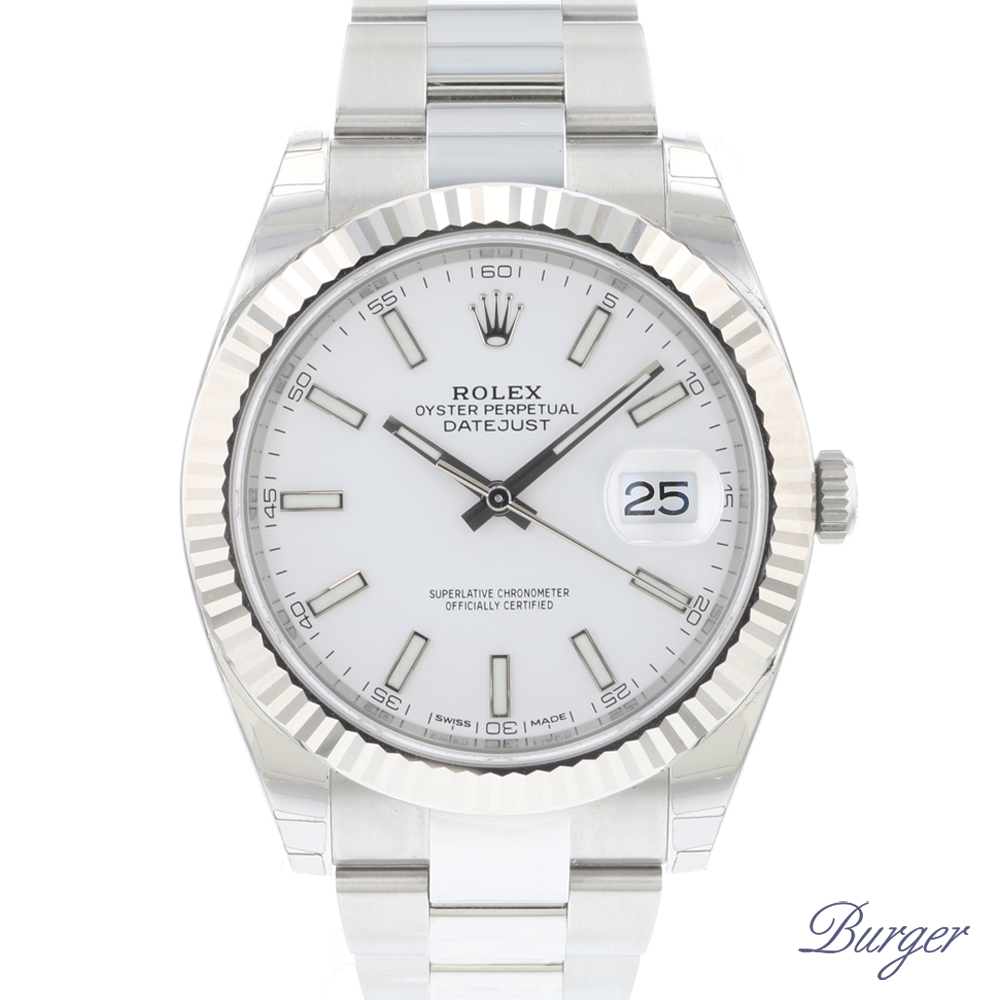 datejust 41 white dial
