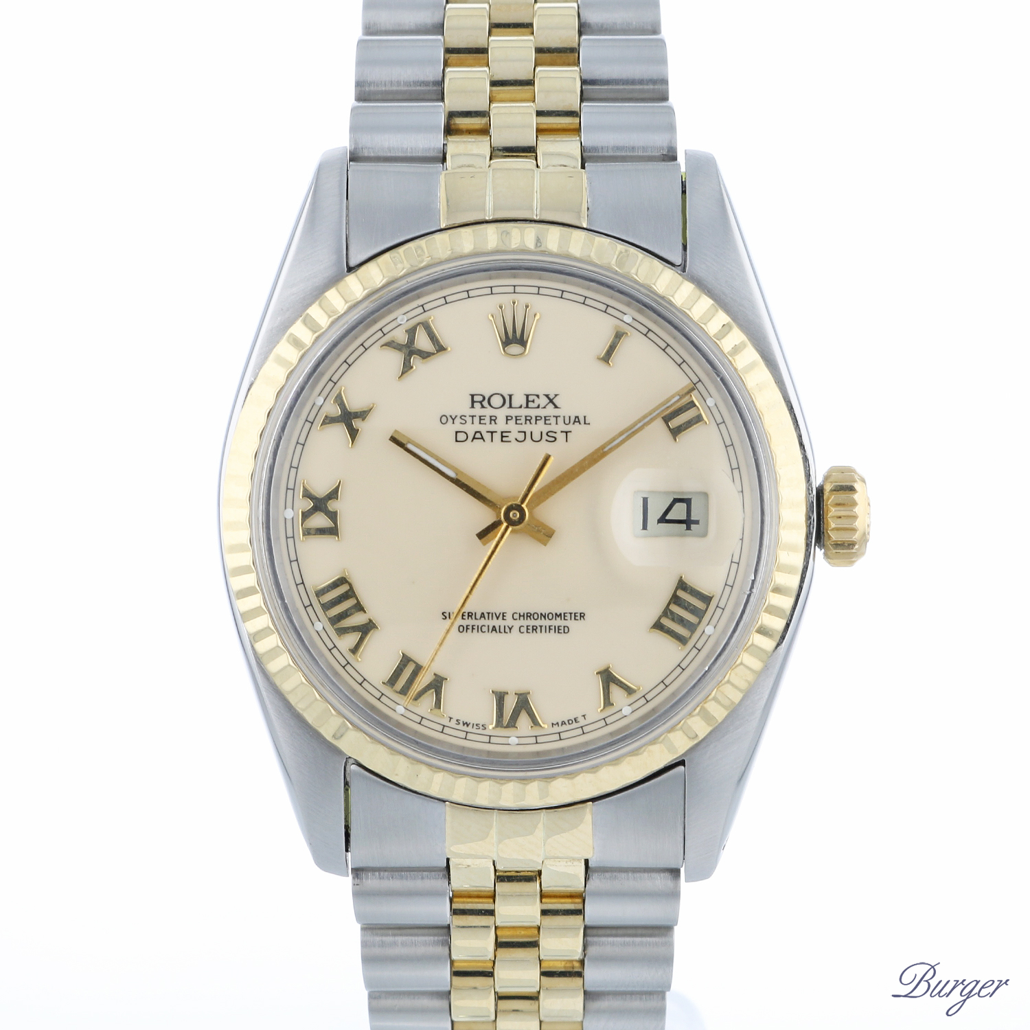 datejust 36 gold and steel
