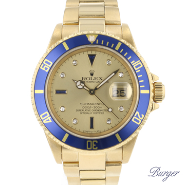 Rolex - Submariner Date Yellow Gold Serti Dial