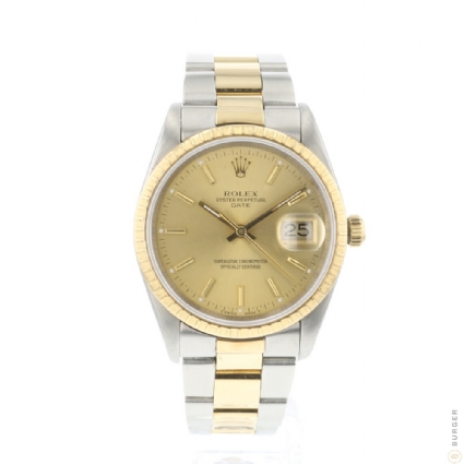 rolex date 34 gold