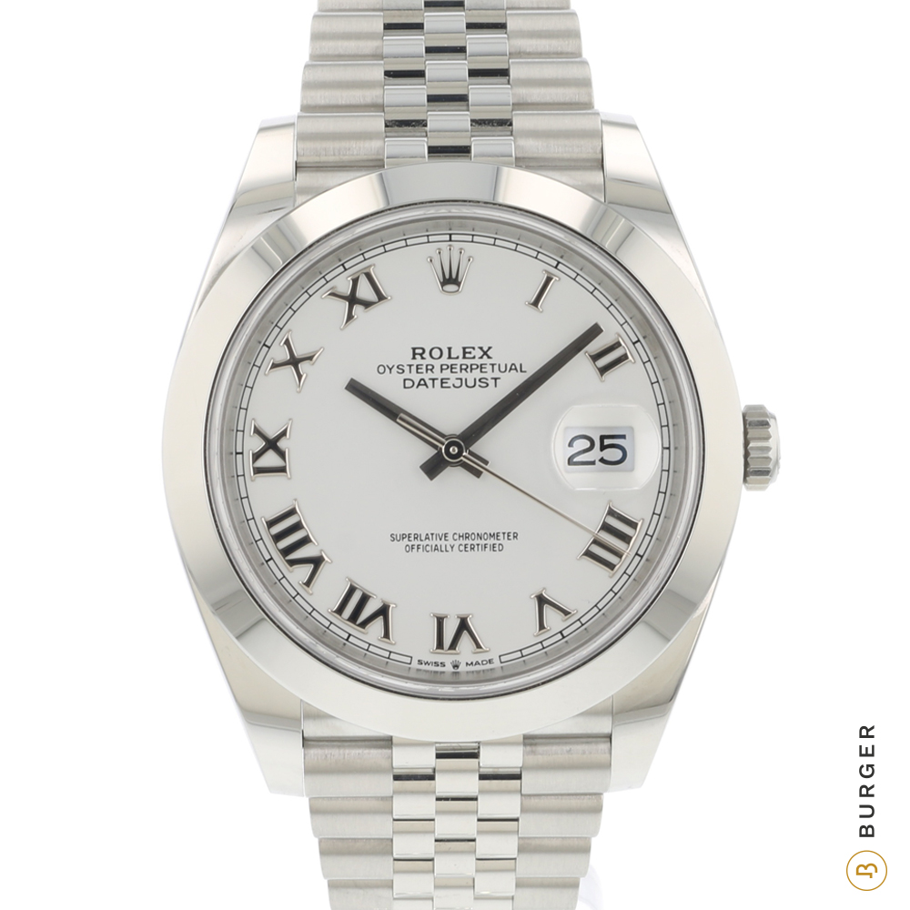 datejust 41 jubilee white dial
