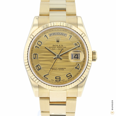 Rolex - Day-Date 36 Yellow Gold Wave Dial