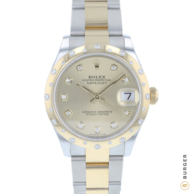 Rolex - Datejust 31 Midsize Gold / Steel Diamonds NEW!!