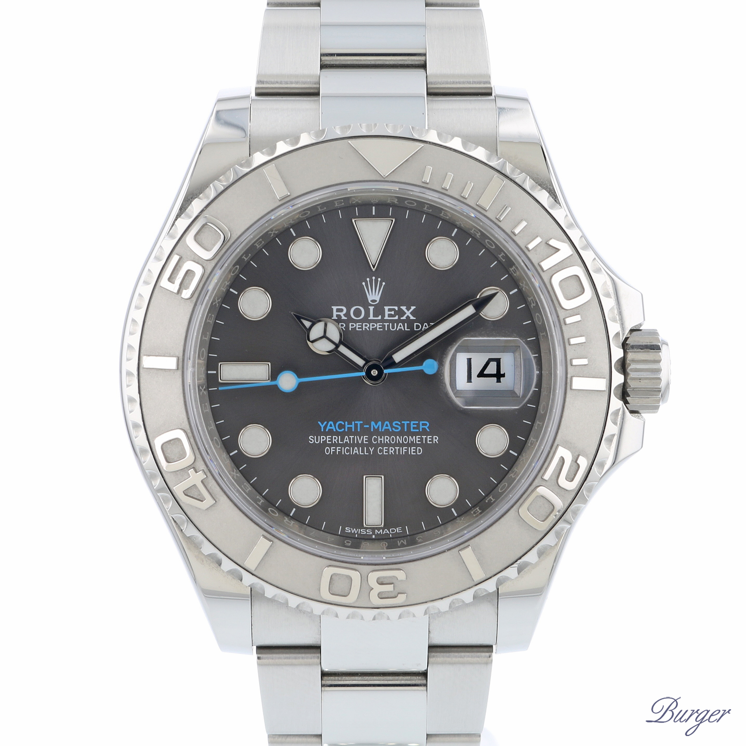 rolex yachtmaster rhodium