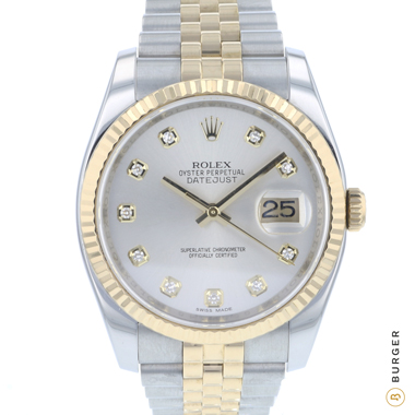 Rolex - Datejust 36 Steel Gold / Fluted / Jubilee Diamonds