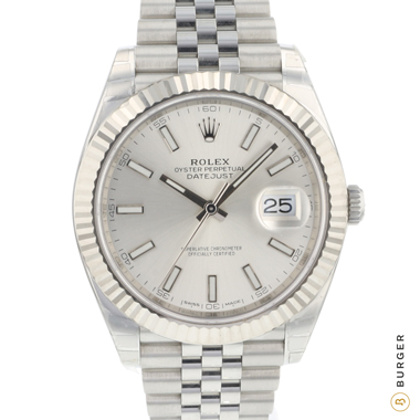 Rolex - Datejust 41 Fluted Jubilee Silver Dial NEW!