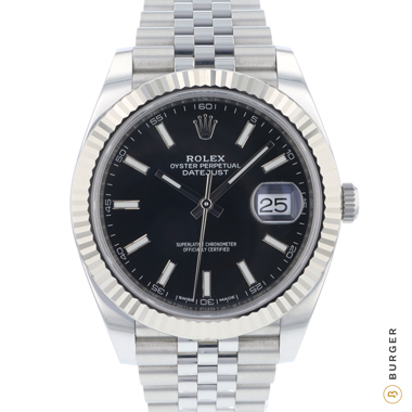 Rolex - Datejust 41 Fluted Jubilee Black Dial