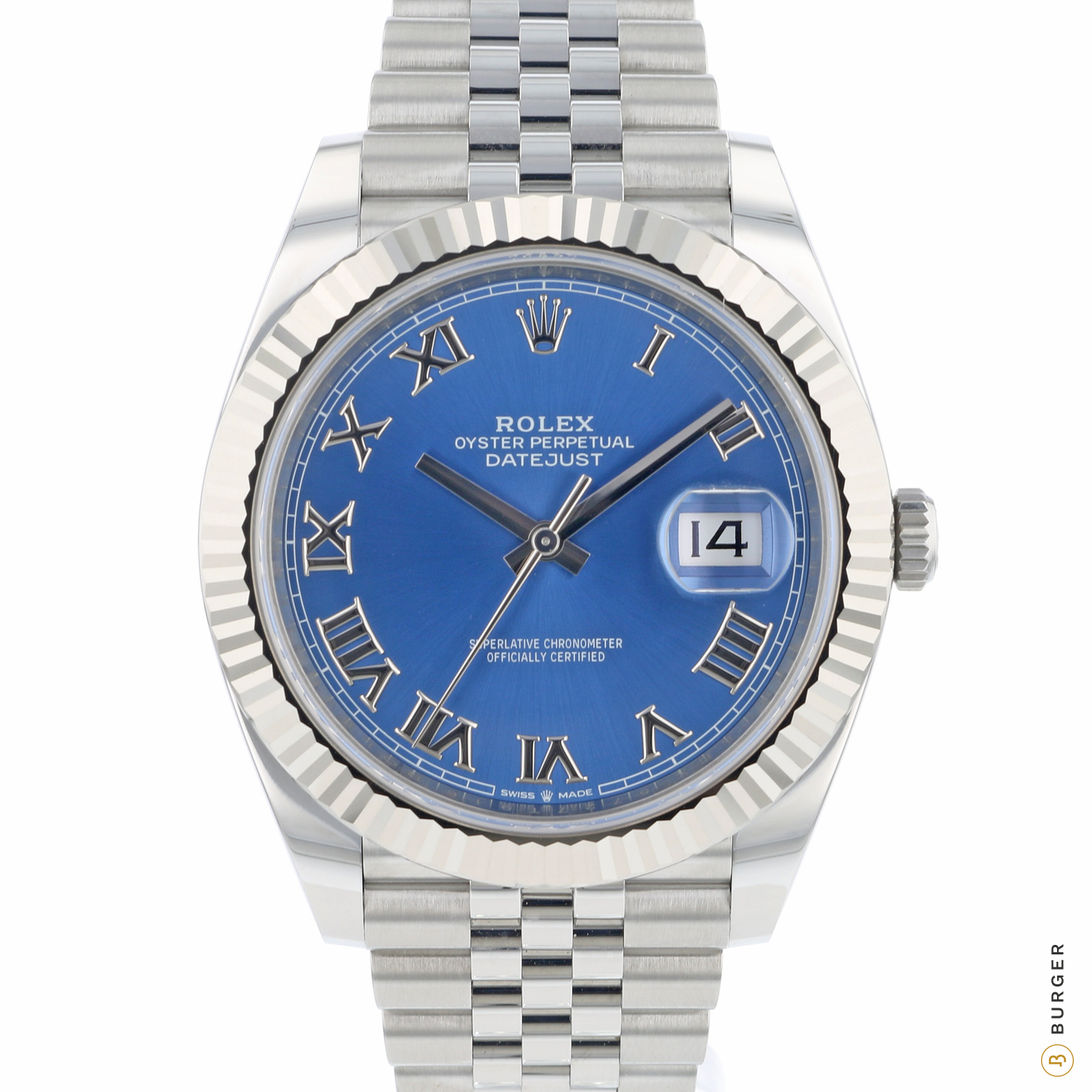 Datejust 41 Fluted Jubilee Blue Roman Dial NEW! - Rolex ...