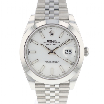 datejust 41 jubilee white dial
