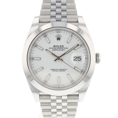 Rolex - Datejust 41 Jubilee White Dial NEW