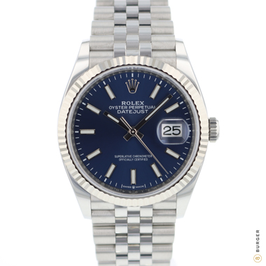 Rolex - Datejust 36 Fluted Jubilee Blue Dial 126234