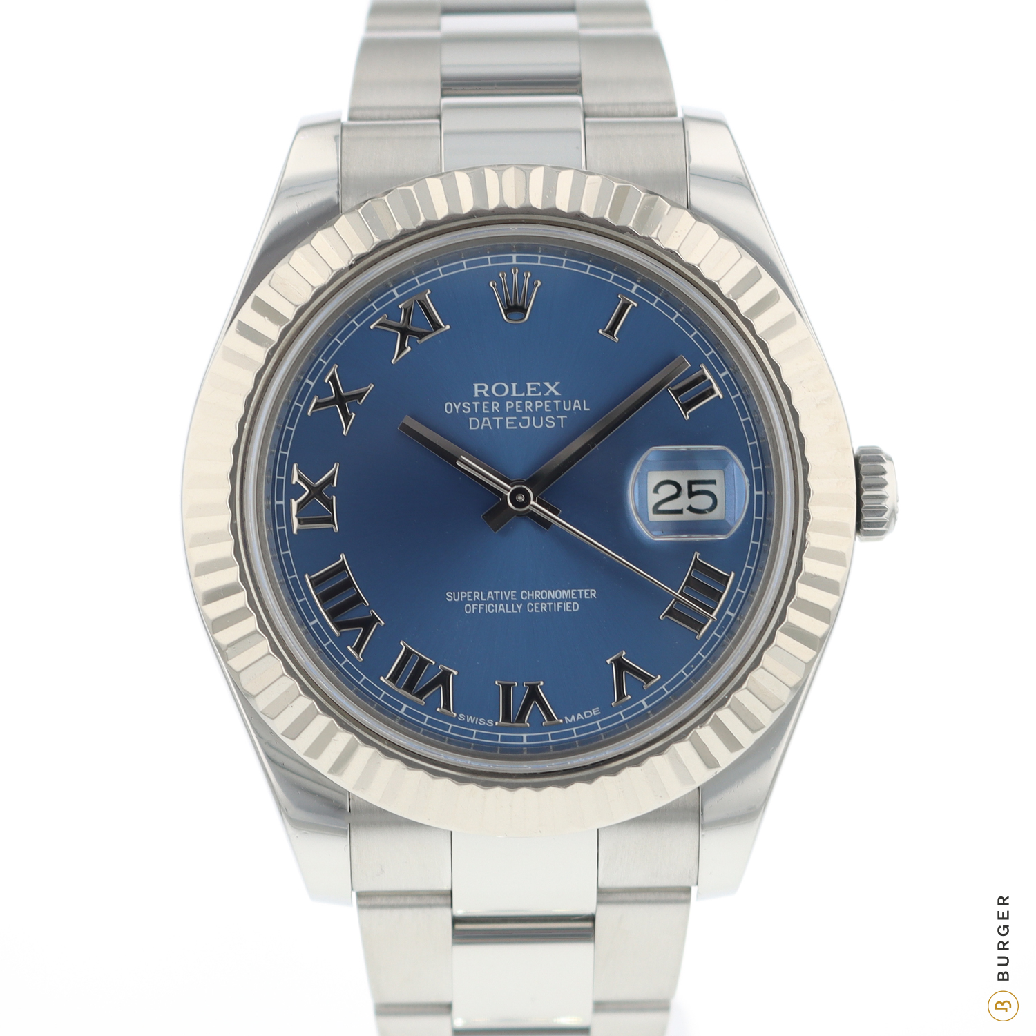 datejust 41 blue fluted