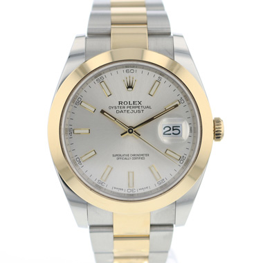 Rolex - Datejust 41 Gold/Steel silver Dial