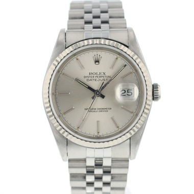 Rolex - Datejust 36 Fluted jubilee Silver Dial