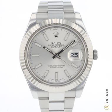 Rolex - Datejust II Fluted Silver Dial