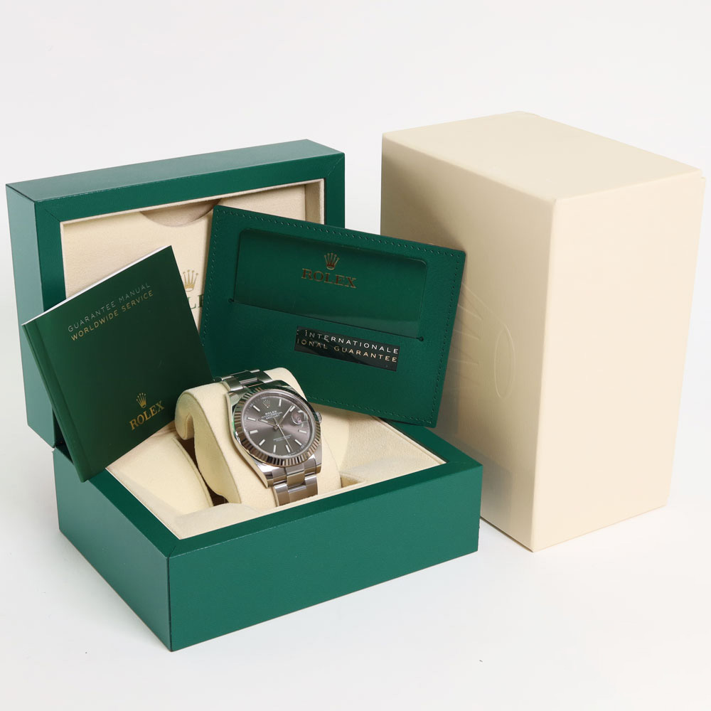 datejust 41 rhodium oyster