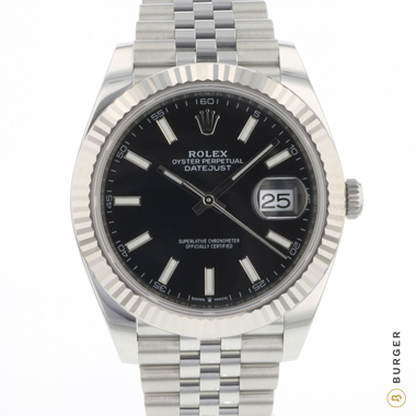Rolex - Datejust 41 Fluted Jubilee Black Dial NEW!